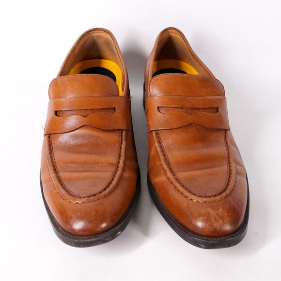 Cole Haan Grand Leather Penny Loafer Dress Shoes Mens 9M Orange Brown Tan C33224 main image 8